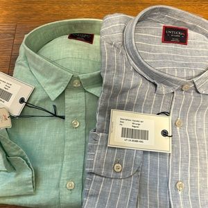 Mens brand new long sleeve untuck it shirts